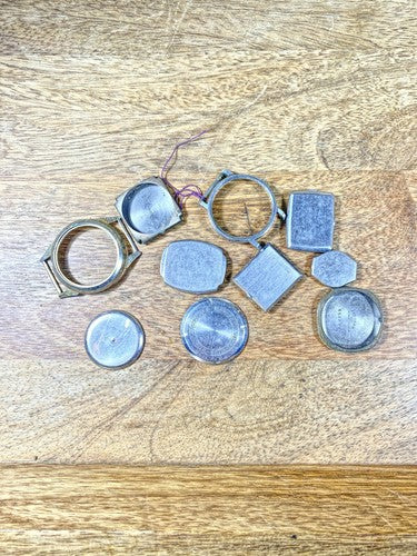 Assorted Lot Of Old Watch Case Parts (Lot Of 10) (KD1974)