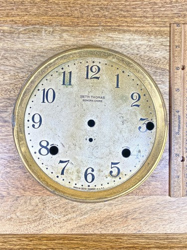 Seth Thomas Sonora Chime Clock Dial Pan w/ Trim Ring (No Glass Or Bezel)(KD016)