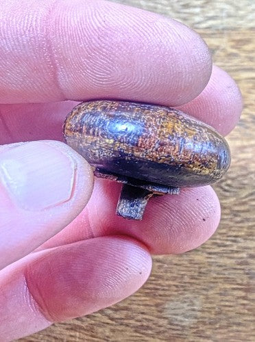 Old Original Clock Door Knob (29.9mm Dia, 13.4mm Tall and 4.6mm Shaft) (KD374)
