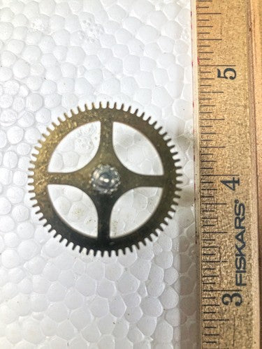 John Wanamaker Anniversary Clock Movement 2nd Wheel (See Pics To ID)   (K9025)