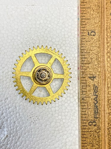 New Haven Clock Movement Time Side 3rd Wheel (See Pics to ID Mvmt) (KD2195)