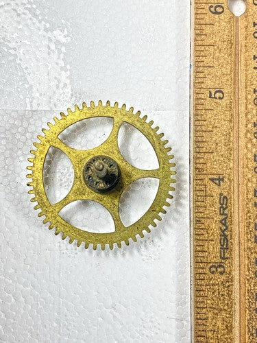 Gilbert Clock Movement (Stamped 25) Strike Side 2nd Wheel (See Pics)    (KD1350)
