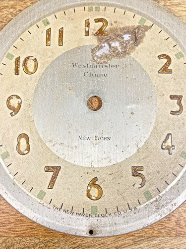 Vintage New Haven Electric Clock Dial Pan (KD014)