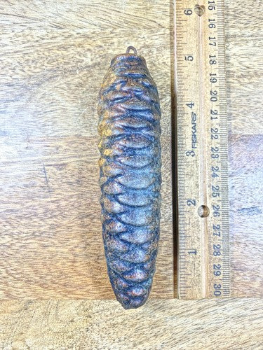 Cuckoo Clock Cast Iron Pine Cone Weight 412g 4 5/8 Inches Long (K9866)