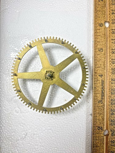 JC Brown Clock Movement (8Day) Time Side 2nd Wheel (KD1442)