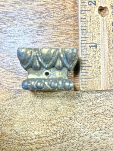 Old Mantel Clock Square Column Top / Capital     (K9795)