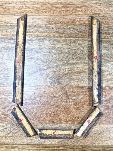 Old Regulator Clock Wooden Trim 10 3/4 X 7 3/4 Inches (K9215)
