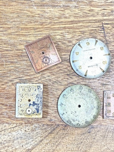 Assorted Lot Of Old Watch Dials (Lot Of 5) (KD2275)