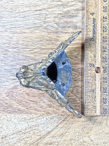 Antique Black Mantel Clock Claw Foot (Lot KD1583)