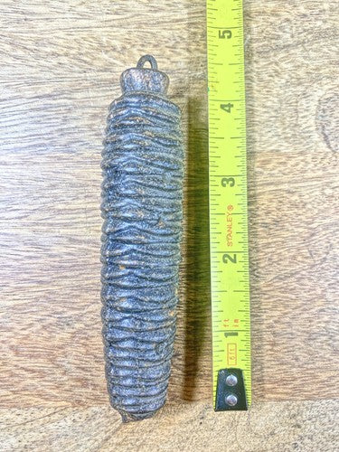 Cuckoo Clock Cast Iron Pine Cone Weight 262g, 4.4 Inches Long (KD1283)