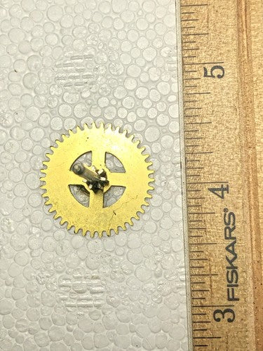 Korean Sehwa Clock Movement Strike Side 5th Wheel  (See Pics To ID Mvmt) (K7985)
