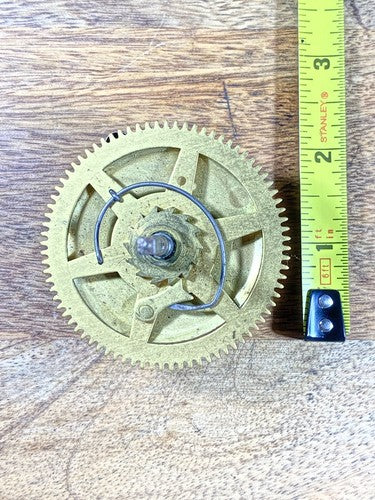 New Haven Clock Movement Time Side Main Wheel (See Pics to ID Mvmt)  (KD1144)