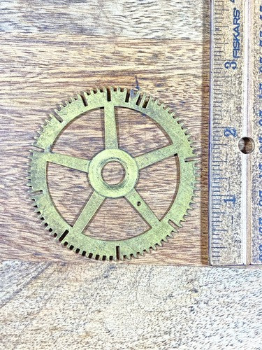 Antique Clock Movement Count Wheel  (65.44mm Dia, 9.26mm Inner Dia) (KD963)