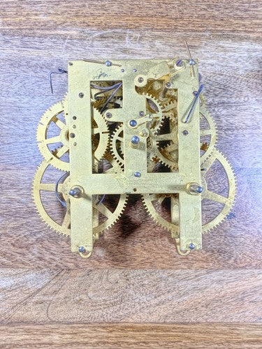 Ingraham 8 Day Clock Movement Drop Lever (See Pics To ID Mvmt)    (KD668)
