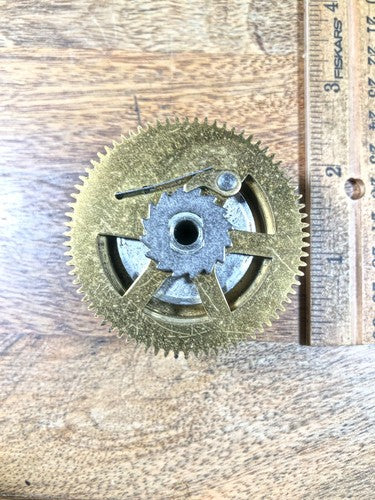 Unknown Make Clock Cable Drum 55mm Diameter Gear 31.72mm Shaft (K9513