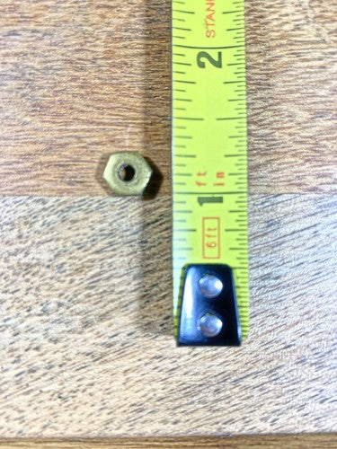 New Haven Clock Movement Plate Nut (See Pics to ID Mvmt)  (KD1130)