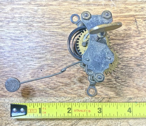 Old Kitchen Clock Alarm Movement (Spring Is Good) For Parts/Repair (KD1289)