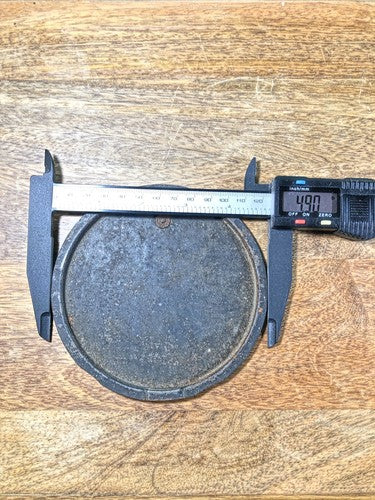 Clock Metal Back Door 4.90 Inch Or 124mm Diameter  (Needs Hinge) (K8860)
