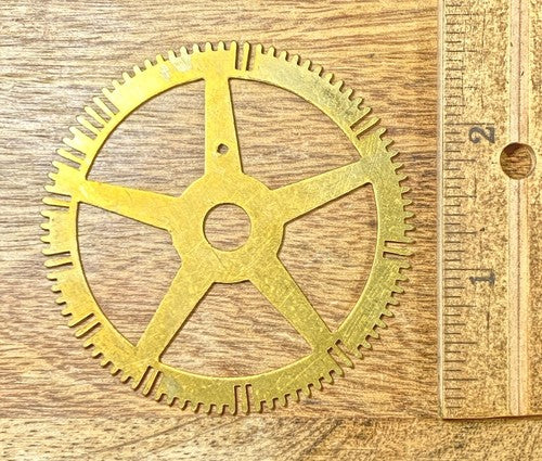 Antique Clock Movement Count Wheel  (66.20mm Dia, 8.41mm Inner Dia) (KD301)