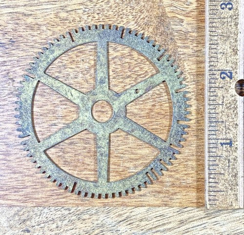 Antique Clock Movement Count Wheel  (65.38mm Dia, 8.33mm Inner Dia) (KD567)