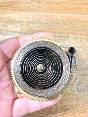 Old Baden Clock Movement Time Side Main Wheel (See Pics To ID) (K8830)