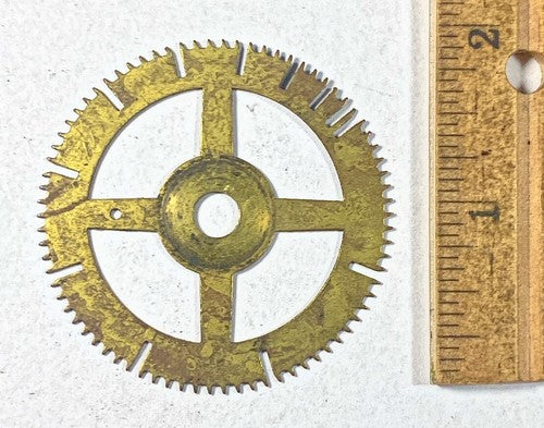 Antique Clock Movement Count Wheel  (51.04mm Dia, 6.47mm Inner Dia) (KD227)