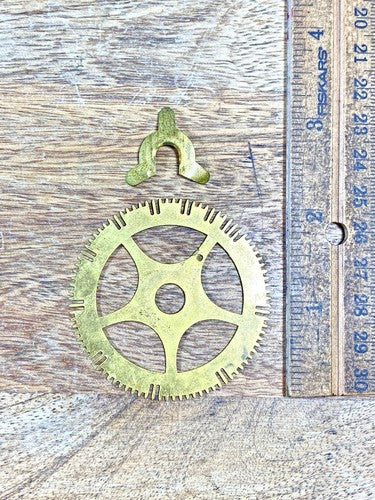 New Haven Clock Movement Count Wheel (See Pics to ID Mvmt) (KD2201)