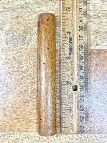 Old Junghans Wooden Clock Column, 4 11/16 long (Note The Worm Holes) (KD926)