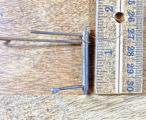 Ingraham 8 Day Clock Movement Drop Lever (See Pics To ID Mvmt) (KD668)
