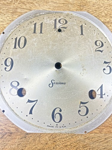 Vintage Sessions 8 Day Clock Movement Dial Pan   (K9999)