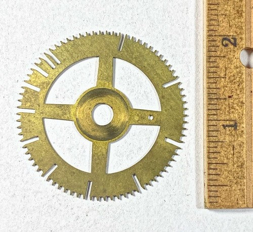 Antique Clock Movement Count Wheel  (50.99mm Dia, 6.55mm Inner Dia) (KD203)