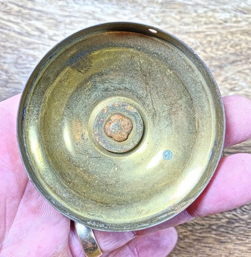 Old Wall Clock Gong Base Cover (60.95mm Dia, 6.10mm Dia Shaft) (KD406)