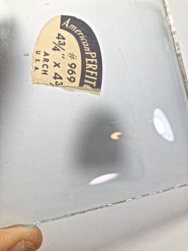 Unique Arch Convex Clock Glass 4 3/4 X 4 3/4 Inches  (K8668)