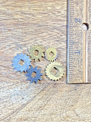 Assorted Lot Of Old Clock Movement Click Wheels (Lot Of 5) (KD2067)