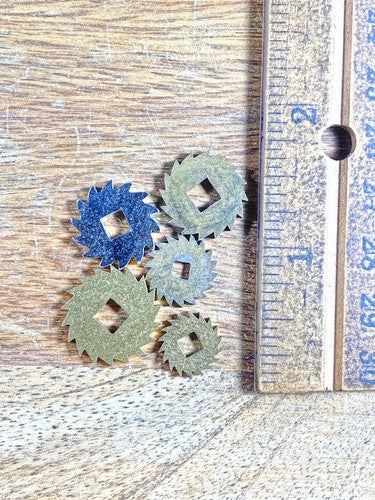 Assorted Lot Of Old Clock Movement Click Wheels (Lot Of 5) (KD2056)