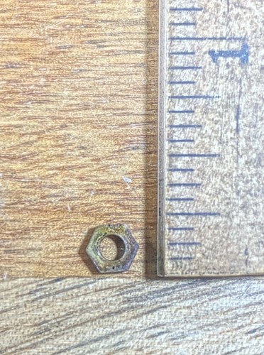 Antique Sessions Clock Movement Plate Nut (See Pics To ID Movement) (KD180)