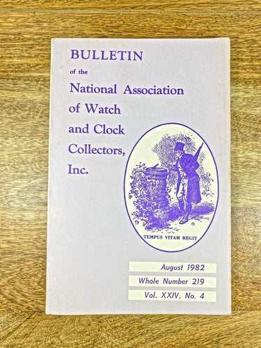 NAWCC Bul Aug 82, ST Small Wood Case Shelf Clocks, Annual Wind Clock (K9908)