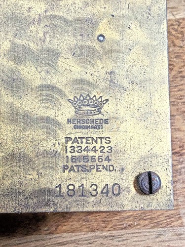 Old Herschede Clock Movement Rack     (K7907)