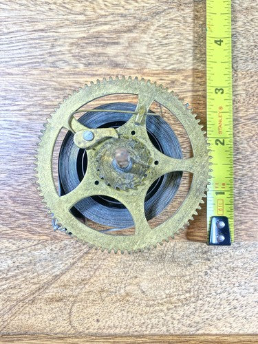Gilbert Clock Movement (Stamped 24) Strike Side Main Wheel (See Pics)   (KD1160)