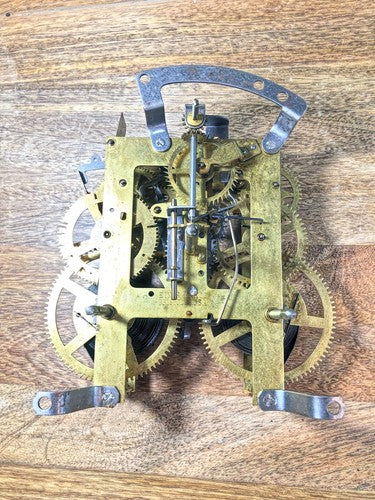 Ingraham (Stamped 2 25) Clock Mvmt Time Side 3rd Wheel (See Pics To ID) (K8963)