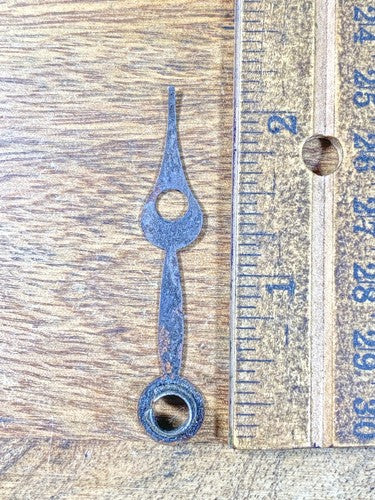 Old Rusty Clock Hour Hand 2 3/16 Inches Long (Arbor Is 5.47mm Dia) (KD1922 )