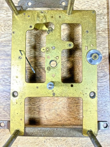 Ingraham (Stamped 28 ) Clock Movement Front Plate (Pivots Look Good)    (KD907)