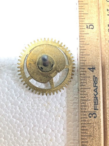 Old Baden Clock Movement Strike Side 4th Wheel (See Pics To ID Mvmt) (K8817)