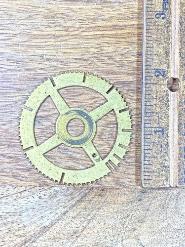 Antique Clock Movement Count Wheel  (50.6mm Dia, 8.35mm Inner Dia) (KD1681)