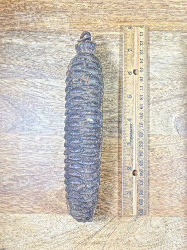 Cuckoo Clock Cast Iron Pine Cone Weight 1097g, 7.4 Inches Long (WT019)