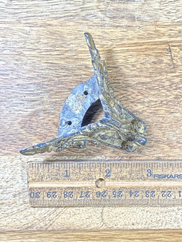 Antique Black Mantel Clock Claw Foot (Lot KD1583)