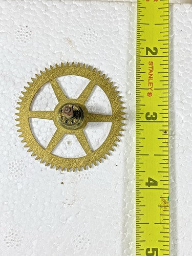 New Haven Clock Movement Time Side 2nd Wheel (See Pics to ID Mvmt)  (KD1138)