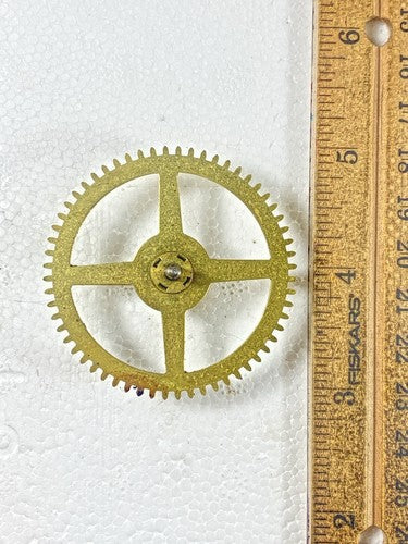 Ingraham (Stamped 6 00) Clock Movement Strike Side 2nd Wheel  (KD1506)