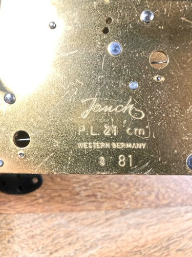 Jauch Clock Movement (PL 21cm) Chime Side 2nd Wheel (See Pics To ID)     (K8556)