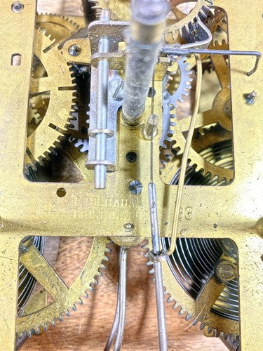 Ingraham (Stamped 12 33) Clock Movement Pendulum Rod And Spring (K9898)
